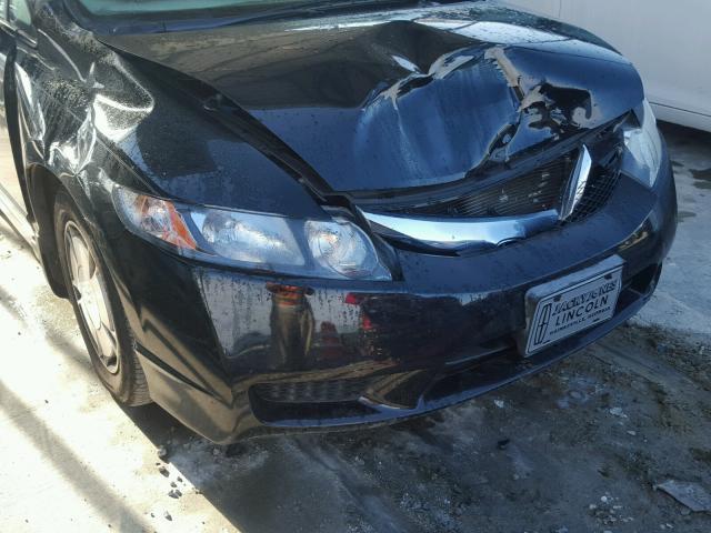 JHMFA36229S002947 - 2009 HONDA CIVIC HYBR BLACK photo 9