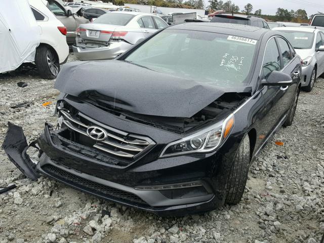 5NPE34AF7HH488935 - 2017 HYUNDAI SONATA SPO BLACK photo 2