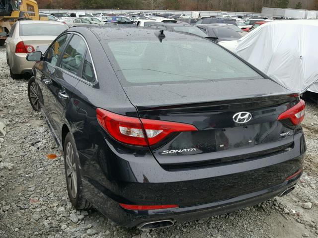 5NPE34AF7HH488935 - 2017 HYUNDAI SONATA SPO BLACK photo 3