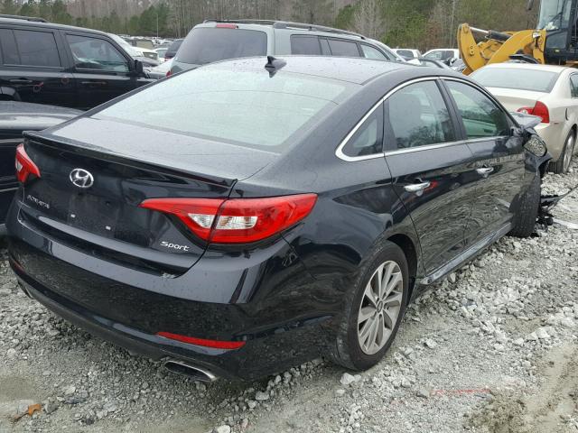 5NPE34AF7HH488935 - 2017 HYUNDAI SONATA SPO BLACK photo 4