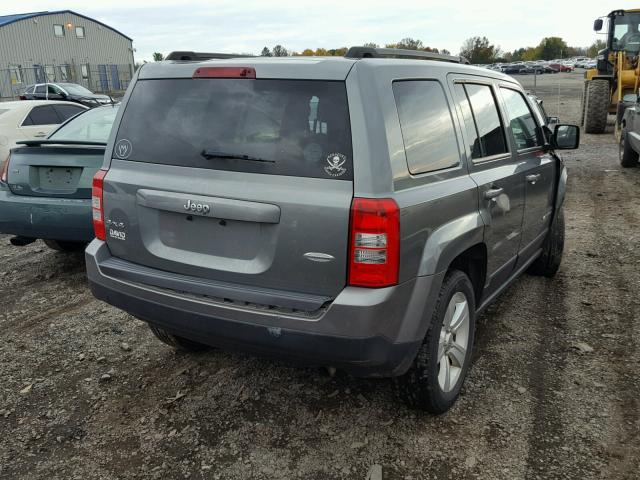 1C4NJRFB2ED508941 - 2014 JEEP PATRIOT LA GRAY photo 4