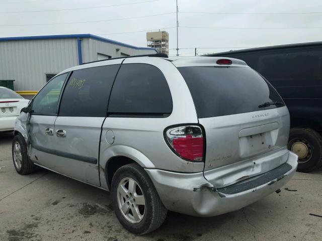 1D4GP45R35B174393 - 2005 DODGE CARAVAN SX SILVER photo 3