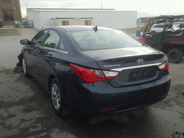 5NPEB4AC5BH280309 - 2011 HYUNDAI SONATA GLS CHARCOAL photo 3