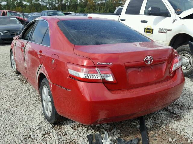 4T4BF3EK0BR214373 - 2011 TOYOTA CAMRY BASE RED photo 3