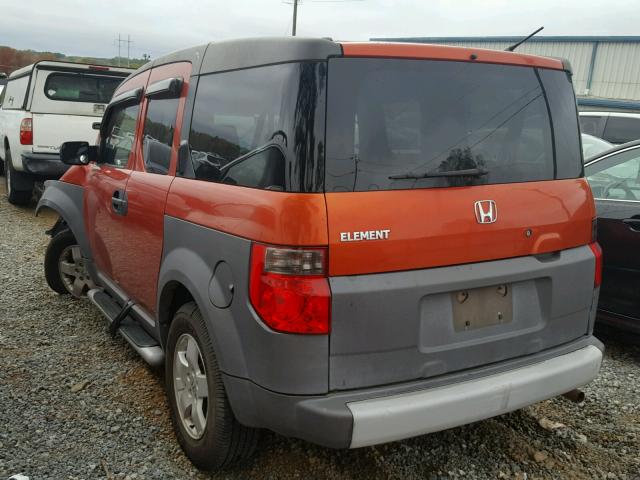 5J6YH18533L001626 - 2003 HONDA ELEMENT EX ORANGE photo 3