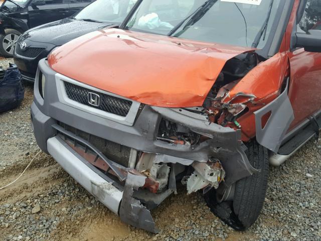 5J6YH18533L001626 - 2003 HONDA ELEMENT EX ORANGE photo 9