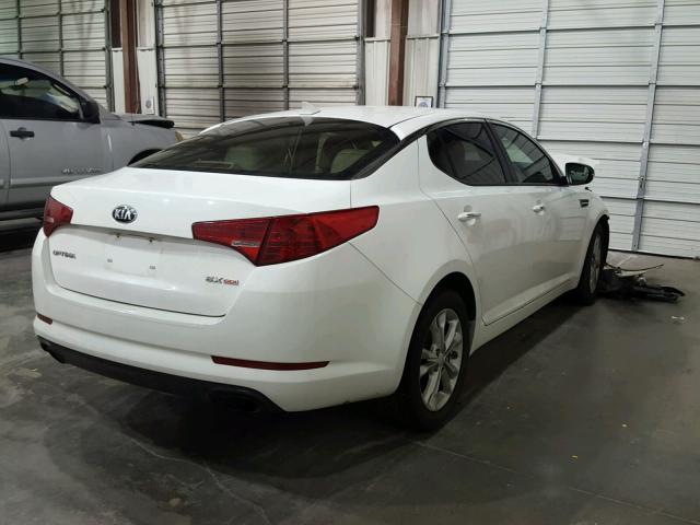 5XXGN4A73DG130779 - 2013 KIA OPTIMA EX WHITE photo 4