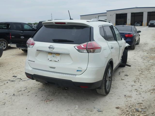 5N1AT2MT4EC793347 - 2014 NISSAN ROGUE S WHITE photo 4