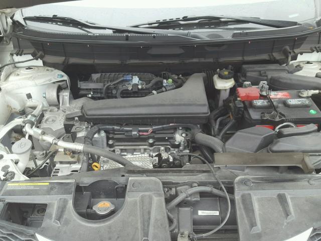 5N1AT2MT4EC793347 - 2014 NISSAN ROGUE S WHITE photo 7