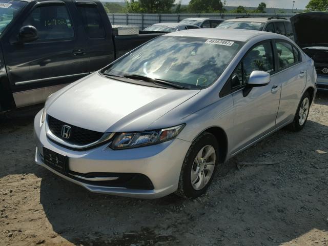 19XFB2F56DE014016 - 2013 HONDA CIVIC SILVER photo 2