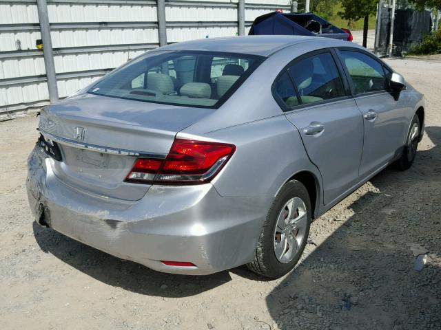 19XFB2F56DE014016 - 2013 HONDA CIVIC SILVER photo 4