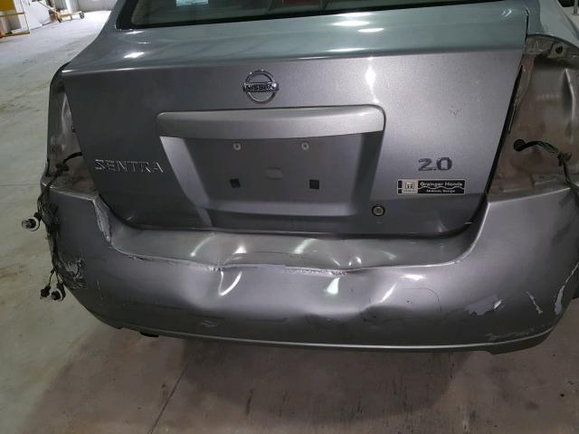 3N1AB61E07L696564 - 2007 NISSAN SENTRA 2.0 GRAY photo 9