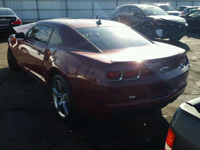 2G1FT1EW5A9115097 - 2010 CHEVROLET CAMARO SS Burdeos foto 3