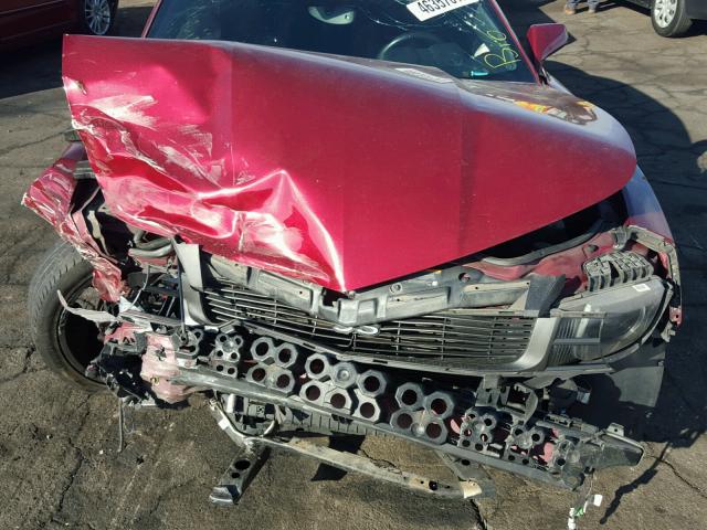 2G1FT1EW5A9115097 - 2010 CHEVROLET CAMARO SS Burdeos foto 7