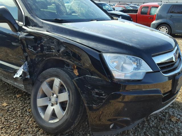 3GSCL53708S502753 - 2008 SATURN VUE BLACK photo 9