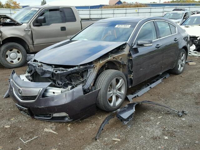 19UUA9F58EA002362 - 2014 ACURA TL TECH CHARCOAL photo 2