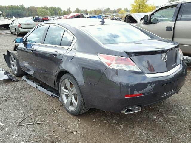 19UUA9F58EA002362 - 2014 ACURA TL TECH CHARCOAL photo 3