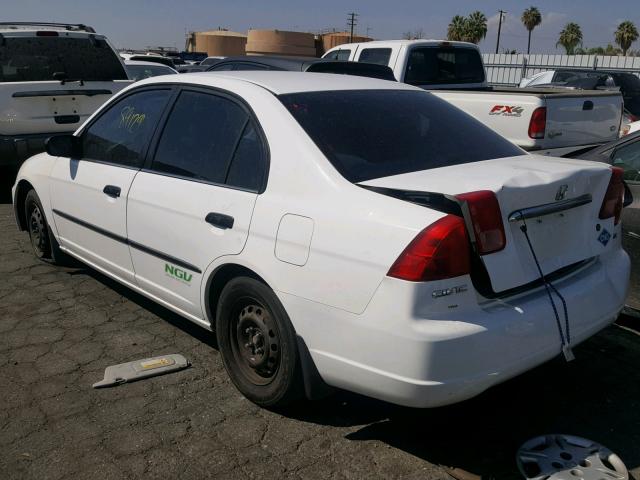 1HGEN26401L000269 - 2001 HONDA CIVIC GX WHITE photo 3