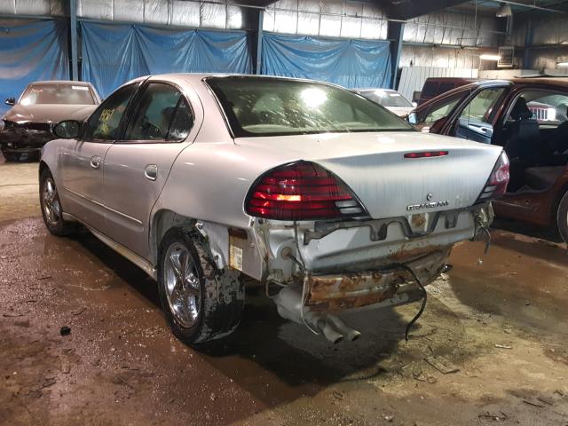1G2NF52E04M525136 - 2004 PONTIAC GRAND AM S ვერცხლისფერი ფოტო 3