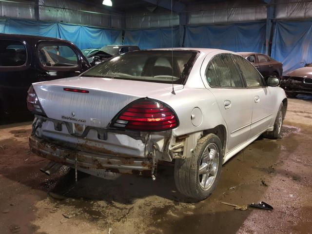 1G2NF52E04M525136 - 2004 PONTIAC GRAND AM S ვერცხლისფერი ფოტო 4