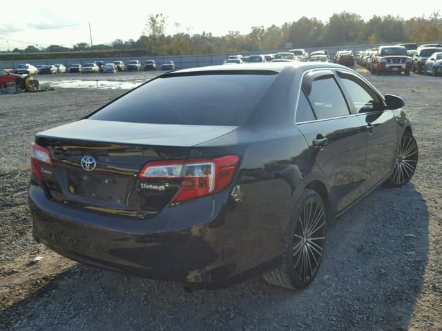 4T1BF1FK2EU831422 - 2014 TOYOTA CAMRY L BLACK photo 4