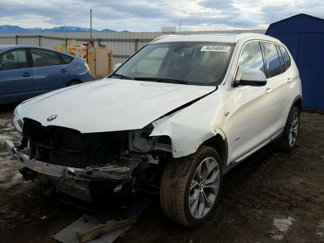 5UXWX7C5XG0S16730 - 2016 BMW X3 XDRIVE3 WHITE photo 2