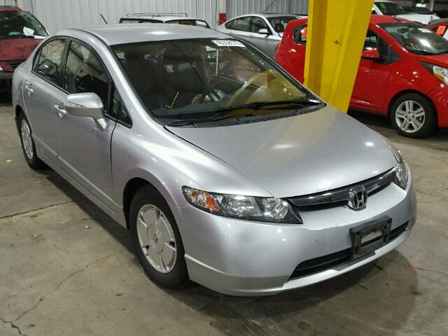 JHMFA36288S005642 - 2008 HONDA CIVIC HYBR SILVER photo 1