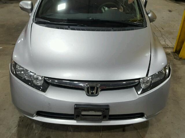 JHMFA36288S005642 - 2008 HONDA CIVIC HYBR SILVER photo 7