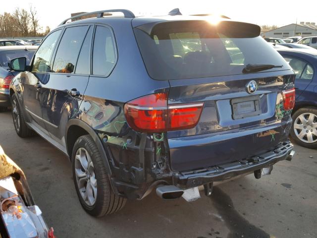 5UXZV8C52CL423081 - 2012 BMW X5 XDRIVE5 BLUE photo 3