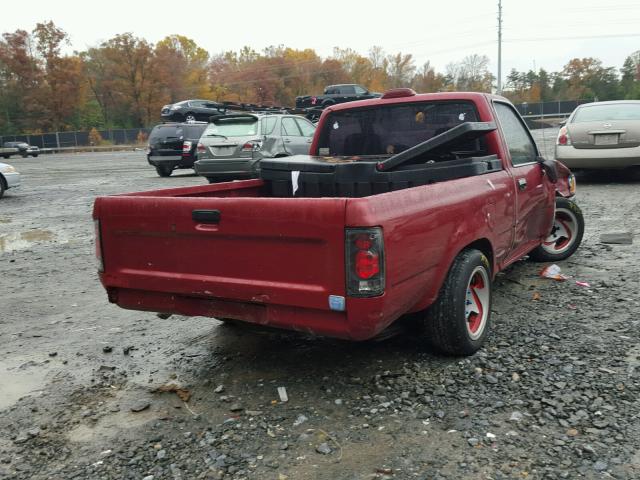 JT4RN81A2R5195310 - 1994 TOYOTA PICKUP 1/2 RED photo 4