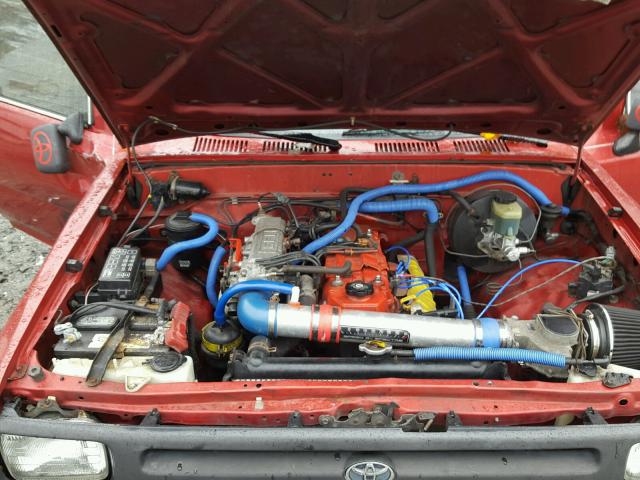 JT4RN81A2R5195310 - 1994 TOYOTA PICKUP 1/2 RED photo 7