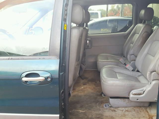 KNDUP131246600562 - 2004 KIA SEDONA GREEN photo 6