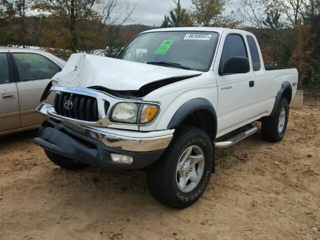 5TESN92N13Z148976 - 2003 TOYOTA TACOMA XTR WHITE photo 2