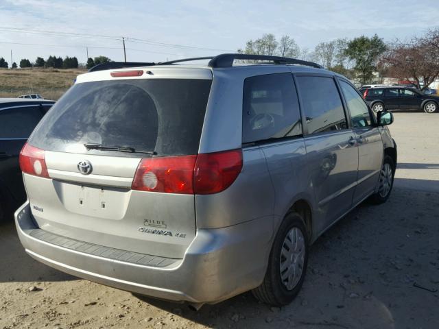 5TDZK23C67S060116 - 2007 TOYOTA SIENNA CE GRAY photo 4