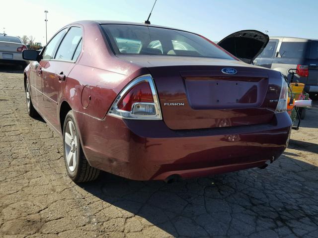 3FAHP07157R133057 - 2007 FORD FUSION MAROON photo 3