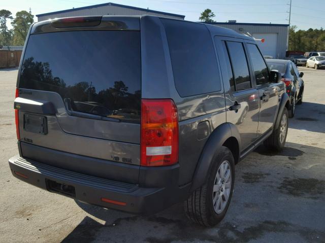 SALAD25496A363666 - 2006 LAND ROVER LR3 SE GRAY photo 4