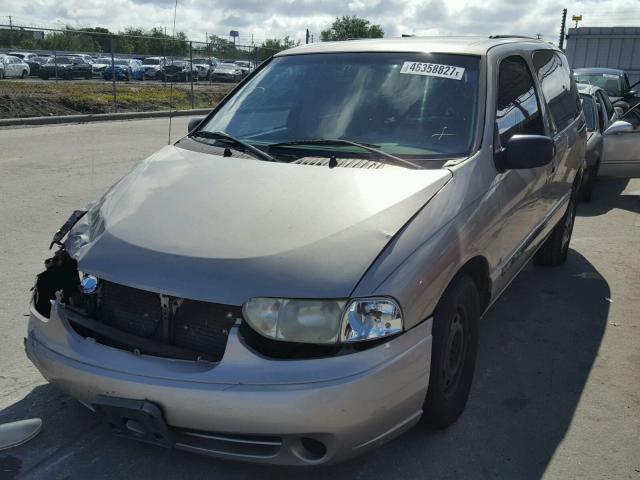 4M2ZV11T72DJ00190 - 2002 MERCURY VILLAGER BEIGE photo 2