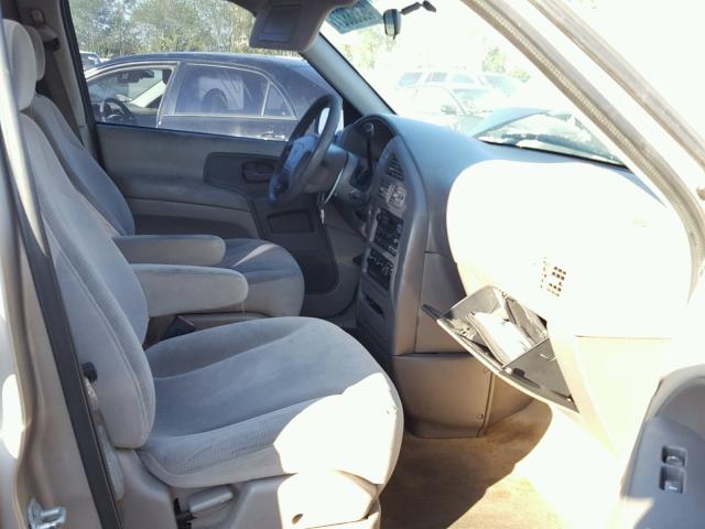 4M2ZV11T72DJ00190 - 2002 MERCURY VILLAGER BEIGE photo 5