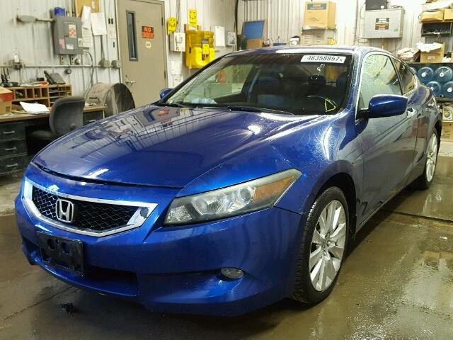 1HGCS228X8A004800 - 2008 HONDA ACCORD EXL BLUE photo 2