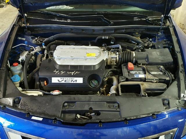 1HGCS228X8A004800 - 2008 HONDA ACCORD EXL BLUE photo 7