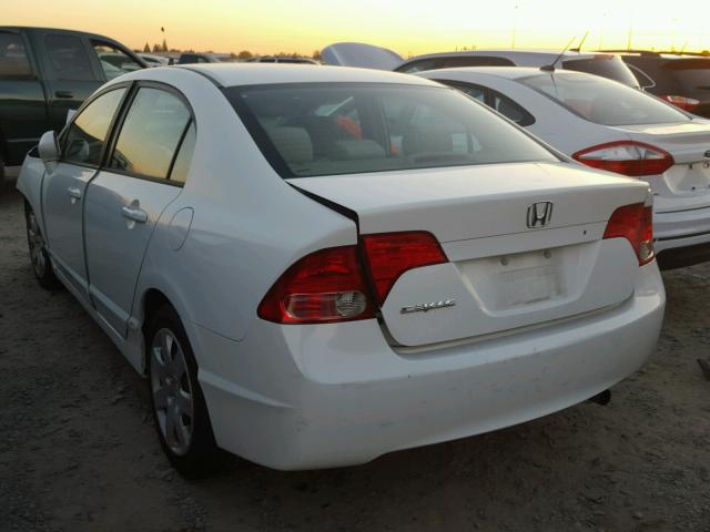 1HGFA16566L005647 - 2006 HONDA CIVIC WHITE photo 3