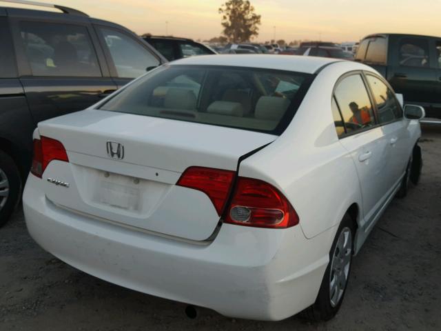 1HGFA16566L005647 - 2006 HONDA CIVIC WHITE photo 4