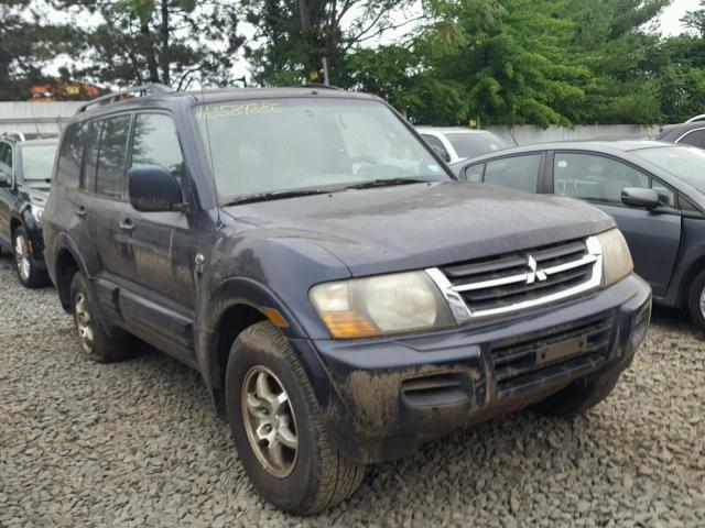 JA4MW31R42J053323 - 2002 MITSUBISHI MONTERO XL BLUE photo 1