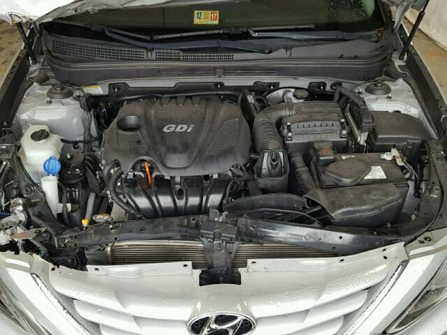 5NPEB4AC4DH736660 - 2013 HYUNDAI SONATA GLS SILVER photo 7