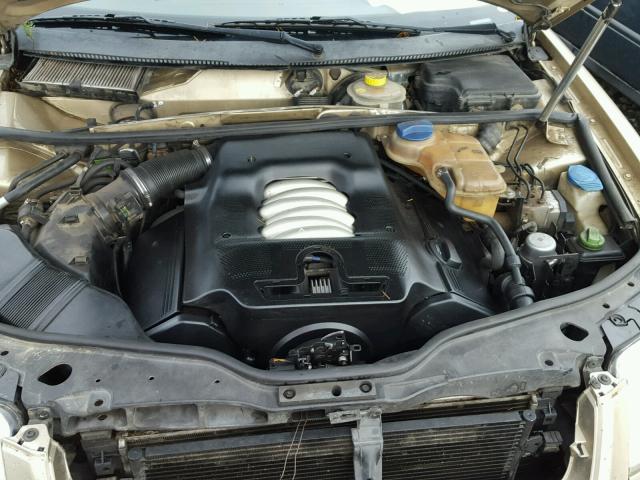 WVWTH63B81P295265 - 2001 VOLKSWAGEN PASSAT GLX GOLD photo 7