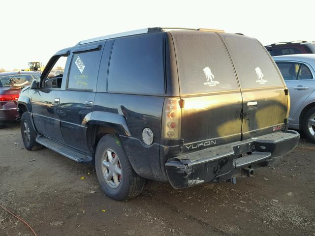 1GKEK13R6YR100647 - 2000 GMC YUKON DENA BLACK photo 3