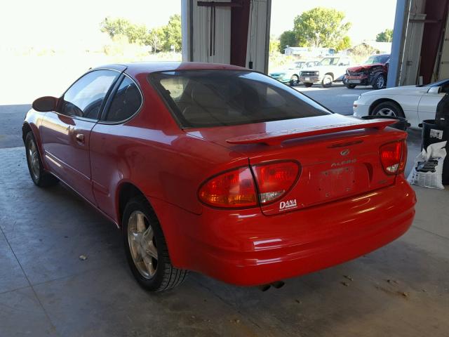 1G3NF12E5XC383512 - 1999 OLDSMOBILE ALERO GLS 红色 照片 3