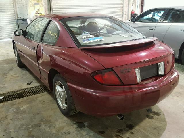 3G2JB12F25S221769 - 2005 PONTIAC SUNFIRE MAROON photo 3