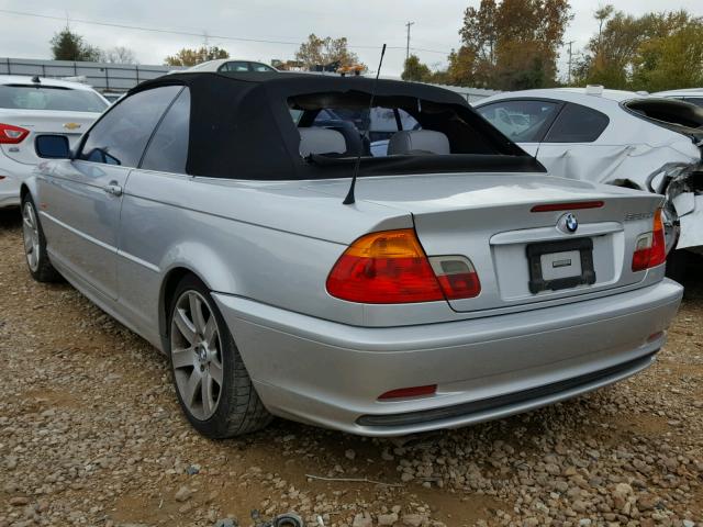 WBABR3345YEK96434 - 2000 BMW 323 CI SILVER photo 3