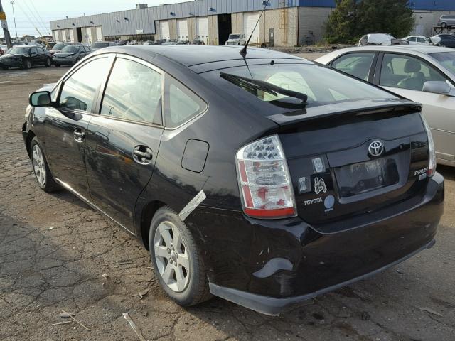 JTDKB20U467081747 - 2006 TOYOTA PRIUS BLACK photo 3